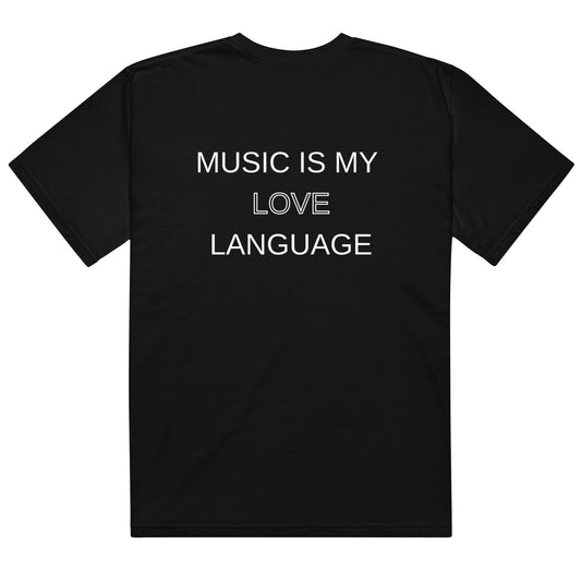 Music Is My Love Language Oversized Unisex T-Shirt