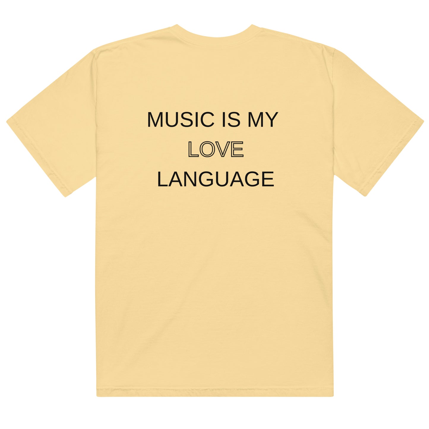 Music Is My Love Language Oversized Unisex T-Shirt