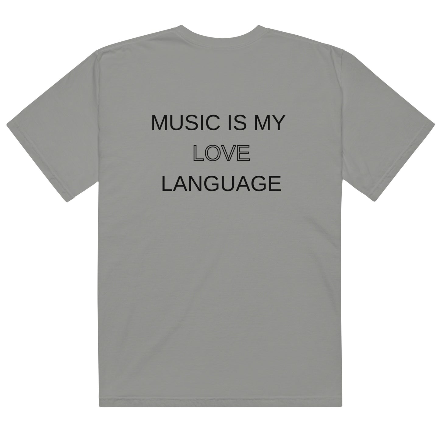 Music Is My Love Language Oversized Unisex T-Shirt