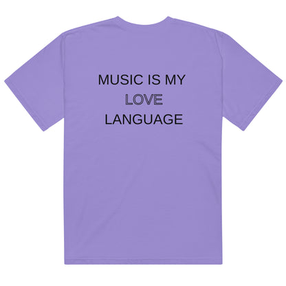 Music Is My Love Language Oversized Unisex T-Shirt