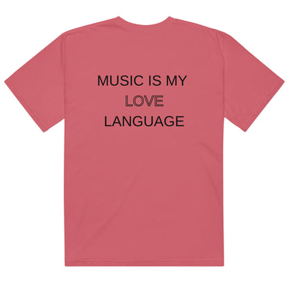 Music Is My Love Language Oversized Unisex T-Shirt