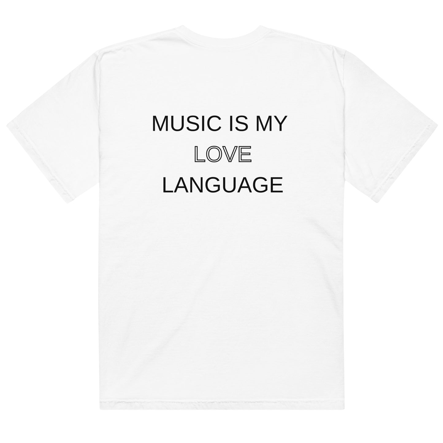 Music Is My Love Language Oversized Unisex T-Shirt