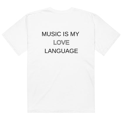 Music Is My Love Language Oversized Unisex T-Shirt