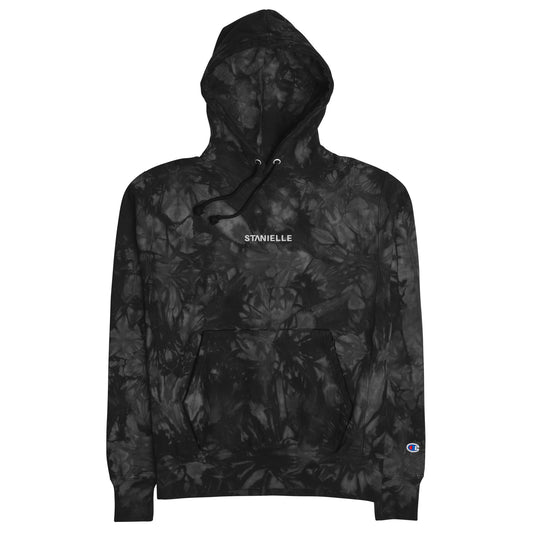 STANIELLE Embroidered Oversized Tie-Dye Hoodie